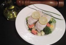 Healthy recipe C Poached basa fillet by Chef Kamlesh Rawat